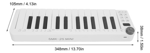 Teclado Controlador Midi, 25 Teclas Sensibles A La Fuerza, 1