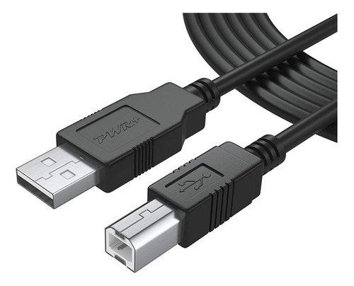 Pwr - Cable Usb 2.0 Extra Largo De 25 Pies Tipo A A Tipo B,.