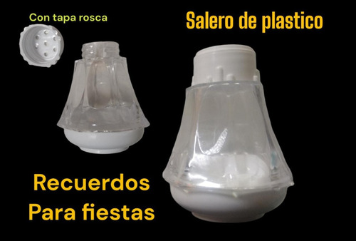 Saleros Blancos 100 Pzs 6 Cm Plastico Accesorio Para Mesa