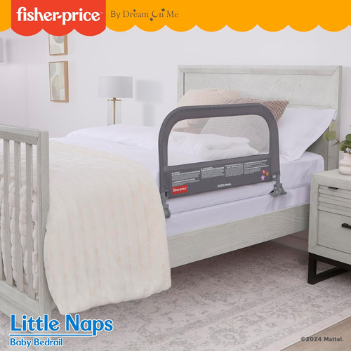 Fisher-price Little Naps - Barandilla Para Cama En Color Gri