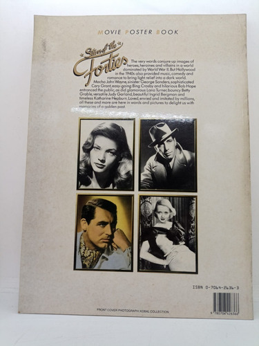 Movie Poster Book Stars Of The Forties - R. Kerney - Usado 