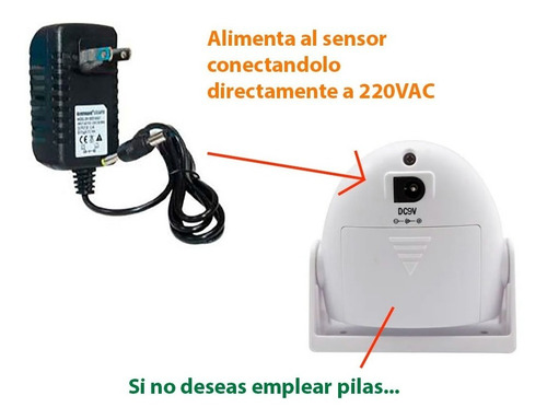 Sensor Avisador Ingreso De Personas Alarma Infrarrojo 220v