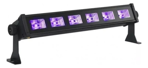 Luces Barra Led Uv 6 X 3w Para Fiesta Neon Eventos