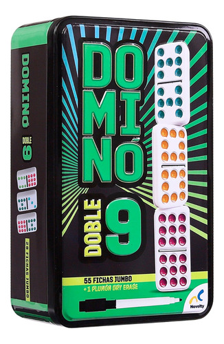 Juego De Domino Doble 9 Marca Novelty® Mod.d582
