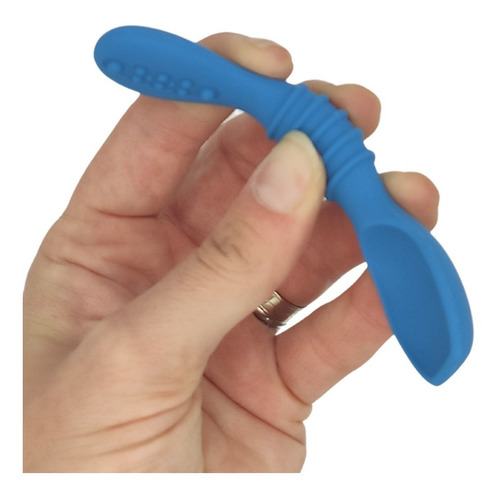 Papu Baby Set De 4 Cucharas De Silicón Chicas (con Estuche) Color Niño