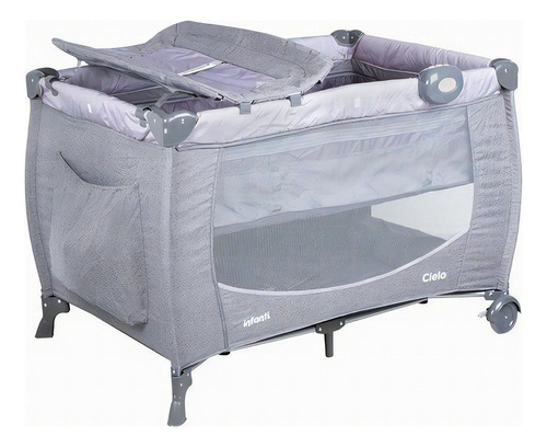 Cuna Playard Infanti Cielo, Grey Color Gris