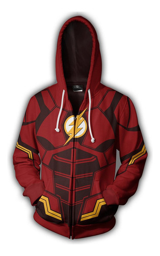 H Chamarra Con Cremallera Barry Allen Sudaderas The Flash