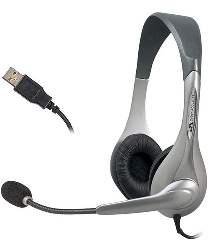 Cyber Acoustics - Auriculares Estéreo Usb Y Boommic - Idea.