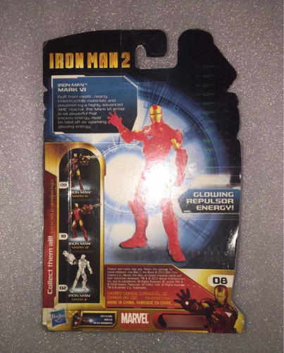 Iron Man Marck Vi Whith Power Up Glow. Hasbro Sellado (Reacondicionado)