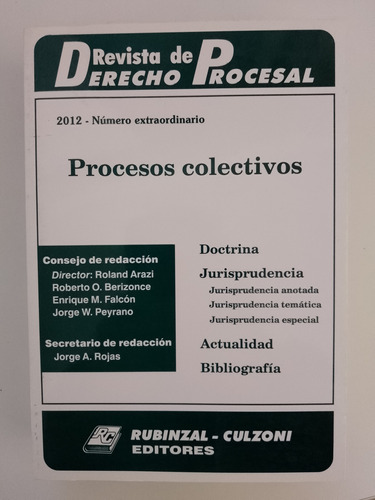 Revista De Derecho Procesal 2012 / Procesos Colectivos