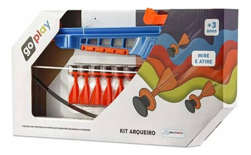 Kit Arqueiro Arco E Dardo +3 Anos Multikids Br953