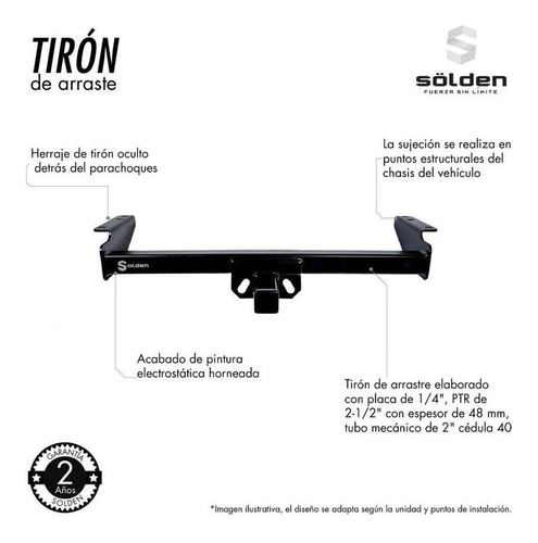 Tirón De Arrastre Jalón Solden L200 Diesel 2016-2019