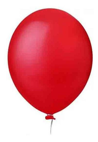 Balão Bexiga Cor Liso 8 Polegadas 20cm C/ 50 Uni. Happy Day Cor Vermelho Paixão