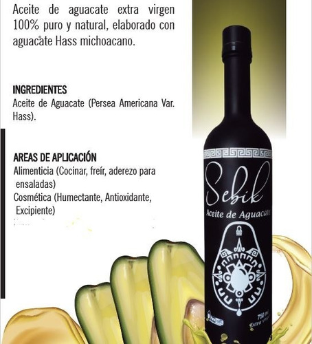 Aceite De Aguacate Sebik 750ml