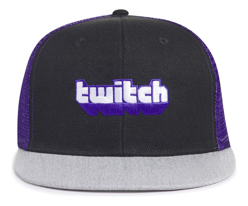 Gorra Camionero Twitch 3 Paneles, Color Morado