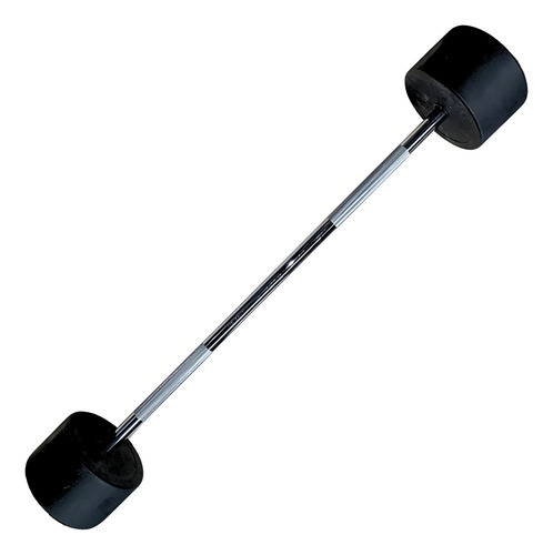 Barra Recta Wodpro Peso Integrado 60kg Gym Cross Color Negro Color Cromado