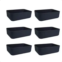 Comprar Set X6 Canastos Organizadores Chicos Cajas Moderna 26x18x8