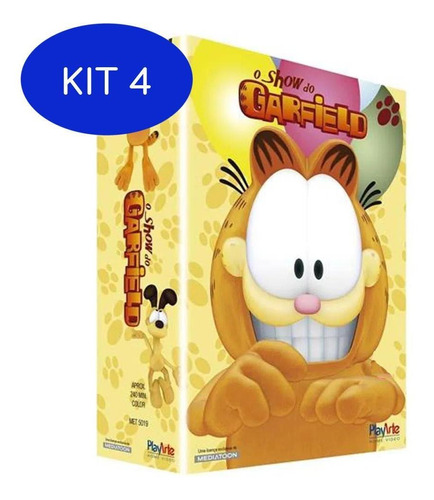 Kit 4 O Show Do Garfield Volume 1  -  Box Com 4 Dvds