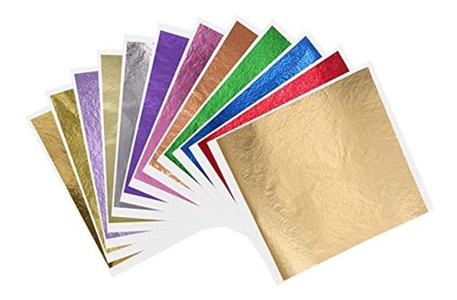 Hojas De Hojas Doradas Multiusos, 6 Colores, Hoja De Papel