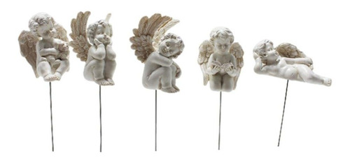 5 Pieza Estatua Angel Para Jardin Decoracion Cesped