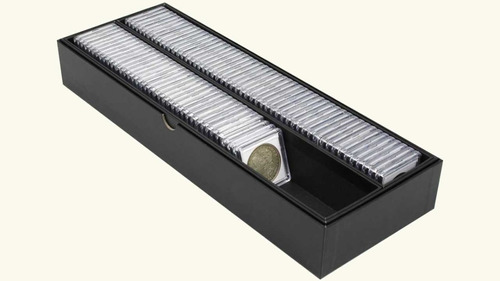 Bcw, Caja Para Almacenamiento De Monedas En Flips 2×2 Ctms.