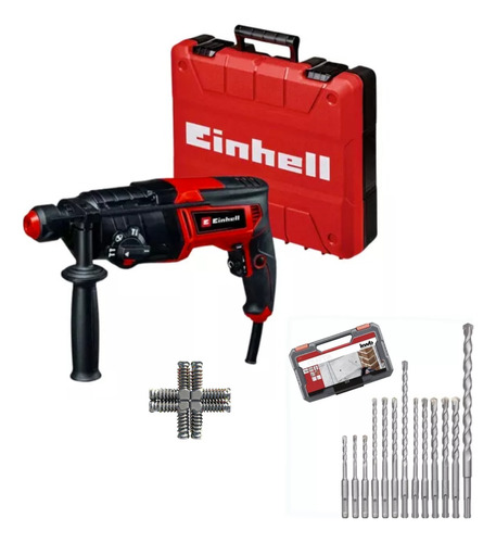 Combo Rotomartillo Einhell Tc-rh 800 4f + Kit 12 Mechas 