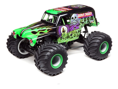 Lmt 4wd Eje Sólido Monster Truck Rtr, Grave Digger Ccm