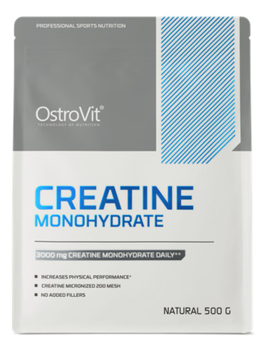 Creatine Monohydrate 500gr Ostrovit Sabor Sin Sabor En Polvo