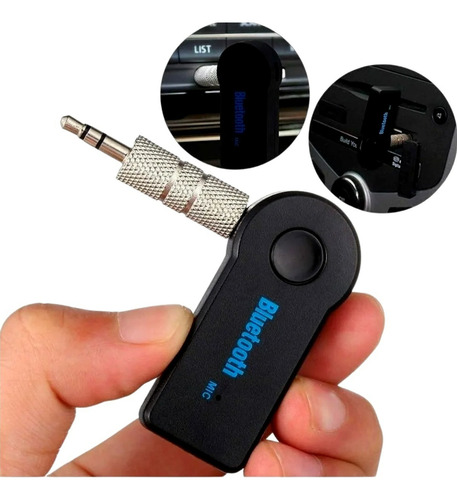 Receptor Bluetooth P2 Auxilar Carro Som Audio Android Musica