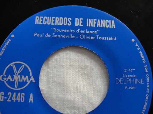 Richard Clayderman-recuerdos De Infancia-vinil De 45 (nuevo) (Usado)