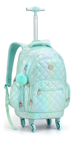 Mochila Rodinha Matelasse Juvenil Feminino Color Up Seanite