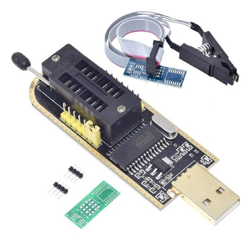 Programador De Eeprom Por Usb Ch341a + Clip De Prueba