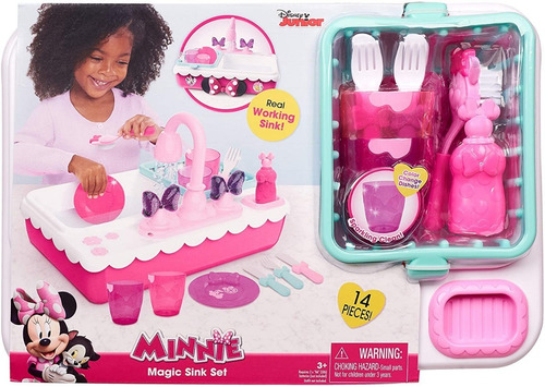 Juguete Fregadero Magico Happy Minnie Mouse Mimi Agua Real