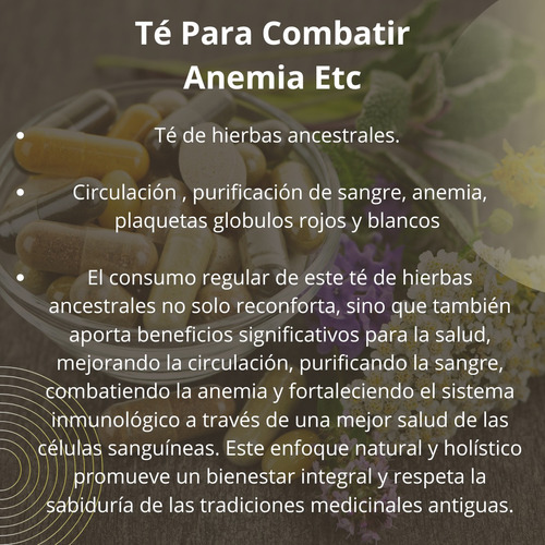 Té Orgánico A Nemia , Globulo S 1 Kg
