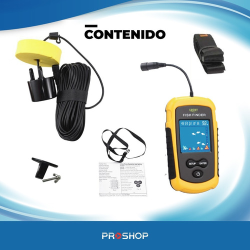 Imagen 10 de 10 de Pesca Ecosonda Fish Finder Portatil Sonar 100 M Modelo Nuevo