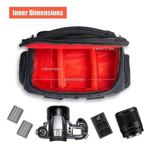 Bolso Para Camara Canon Eos Rebel T7 - Negro