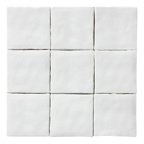 Porcelanato Stow Bianco Brillante 10x10 Cm