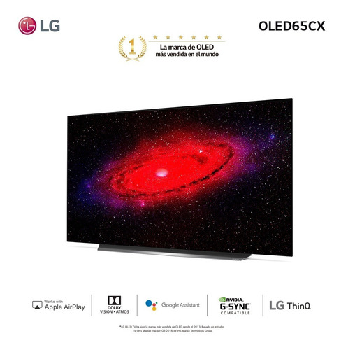 Imagen 2 de 6 de Smart Tv Oled 65 Oled65cx Ai LG - Garantía Oficial