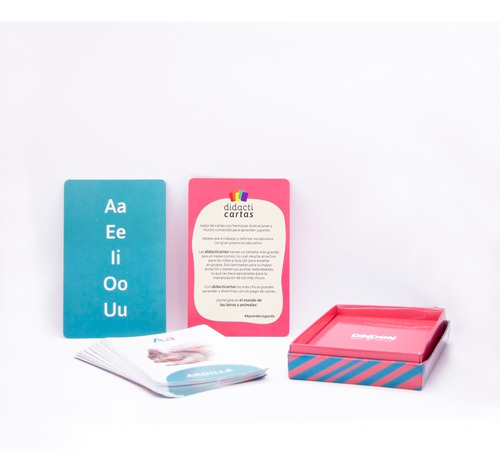 Imagen 9 de 10 de Cartas Didácticas Infantiles Con El Abecedario Y Animales