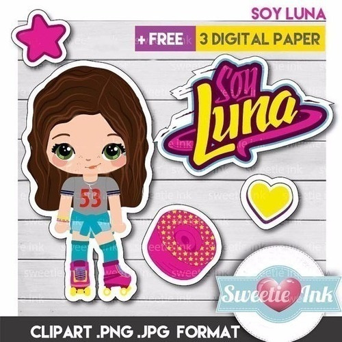Kit Imprimible Soy Luna 13 Png/jpg Y 3 Fondos