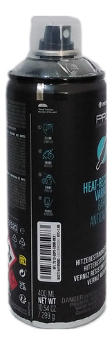 Pintura En Aerosol Pro Mtn Negra Resistente Al Calor De 400