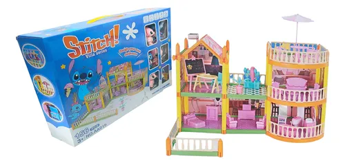 Casa De Stitch Y Angel Villa De Stitch Con Accesorios