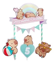 Comprar Adorno De Torta De Papel Cake Topper Big Topper Capibara