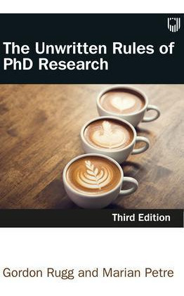 Libro The Unwritten Rules Of Phd Research 3e - Marian Petre