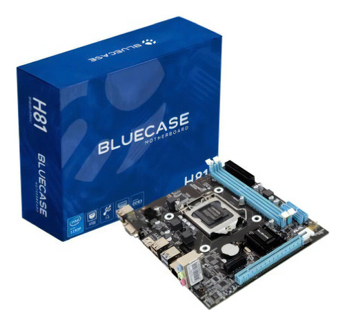 Placa Mãe 1150 Bluecase Bmbh81 Intel Ddr3 Usb 3.0 Vga Hdmi