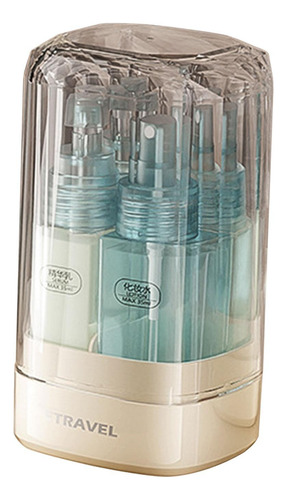 Juego De Botellas De Viaje De 4 Piezas, Contenedor De Azul