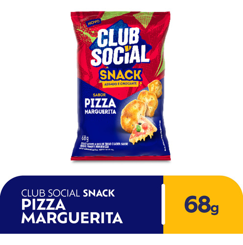 Salgadinho Club Social Snack Pizza 68g