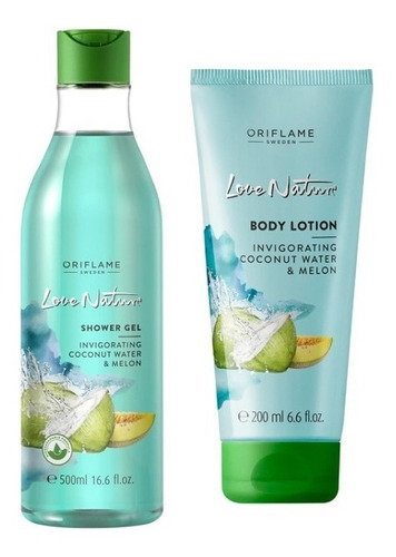 Gel De Ducha Y Crema Melón Y Coco Oriflame Love Nature