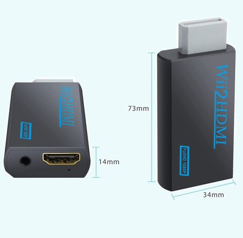 Adaptador Conversor Nintendo Wii Hdmi 2.0 Audio Y Video