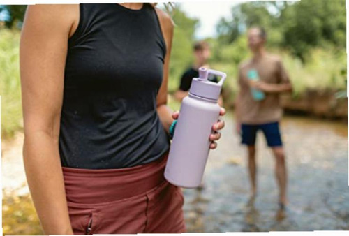 Simple Modern Water Bottle With Straw And Chug Lid Vacuum Color -forest